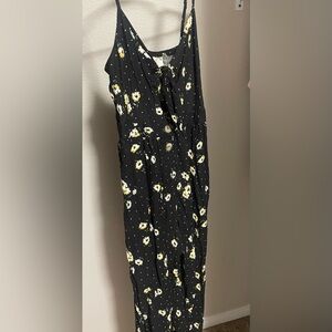 Floral jump suit